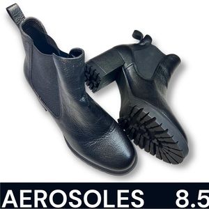 AEROSOLES Women's Emelia Heeled Tailored Boot MSRP $126 8.5 Black
